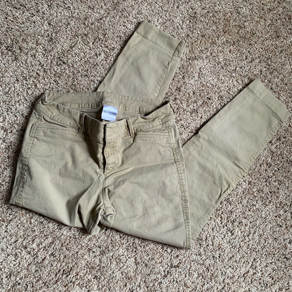 Khaki old navy pixie chino pants